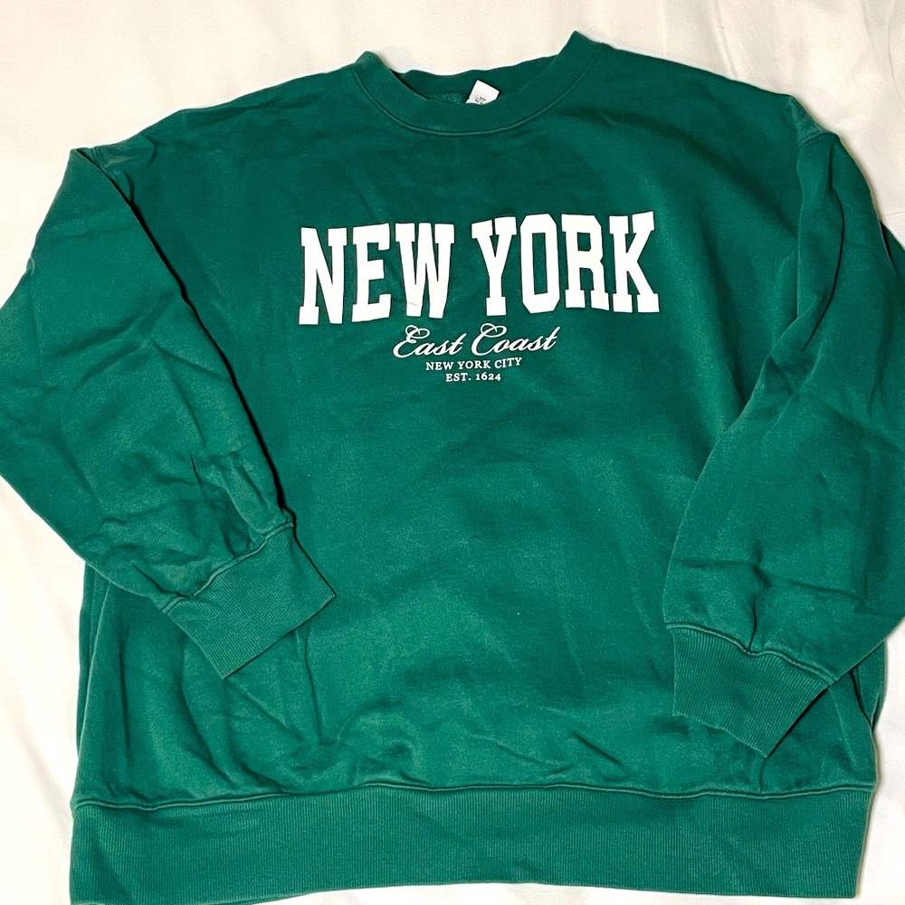 Old Navy Green New York Sweatshirt